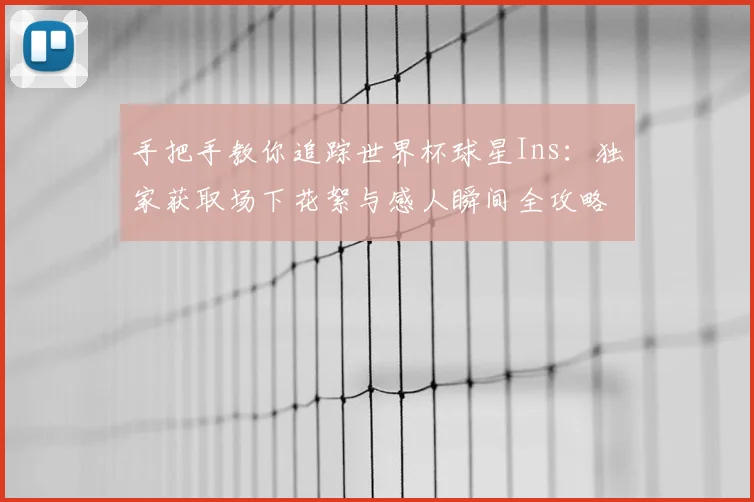 手把手教你追踪世界杯球星Ins:独家获取场下花絮与感人瞬间全攻略